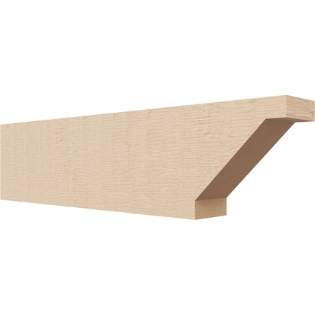Ekena Millwork 2in. W x 4in. H x 16in. L Burlington Woodgrain TimberThane Rafter Tail, Primed Tan RFTUR02X04X16BURRCPR